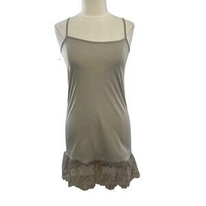 Altard State Spaghetti Strap Dress Lace Trim Medium Tan New WOT Summer